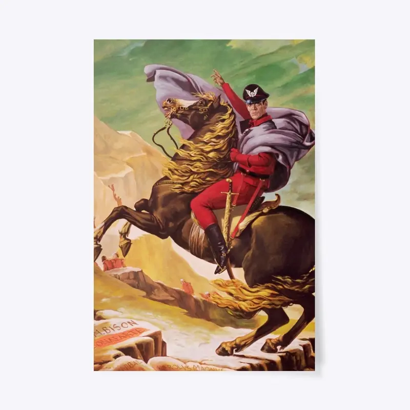 M Bison Crossing the Alps