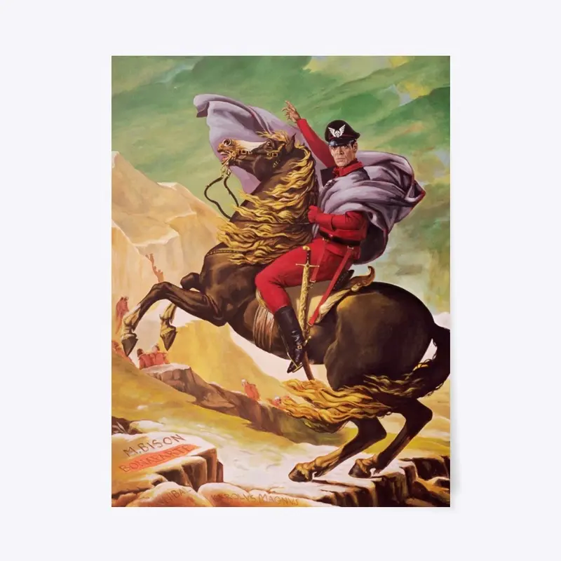 M Bison Crossing the Alps